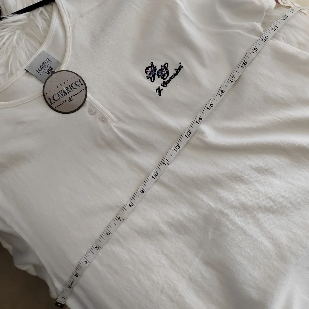 Z. Cavaricci White Short Sleeve Tee - Picture 6 of 7